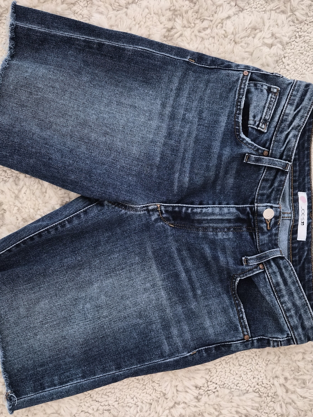 Joe's Jeans Dark Blue Cutoff Denim Frayed Shorts